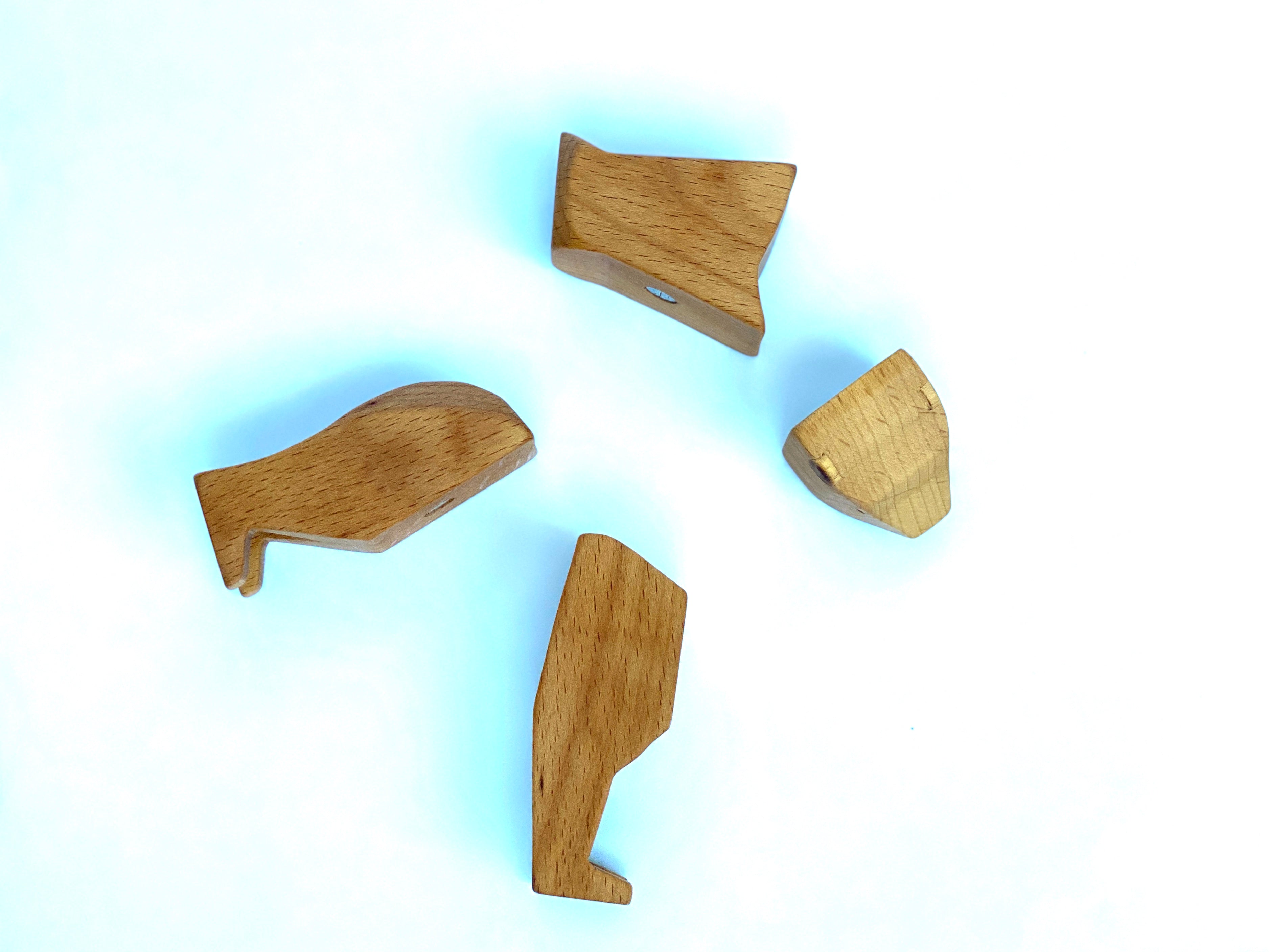 Handmade Wooden Bear Toy